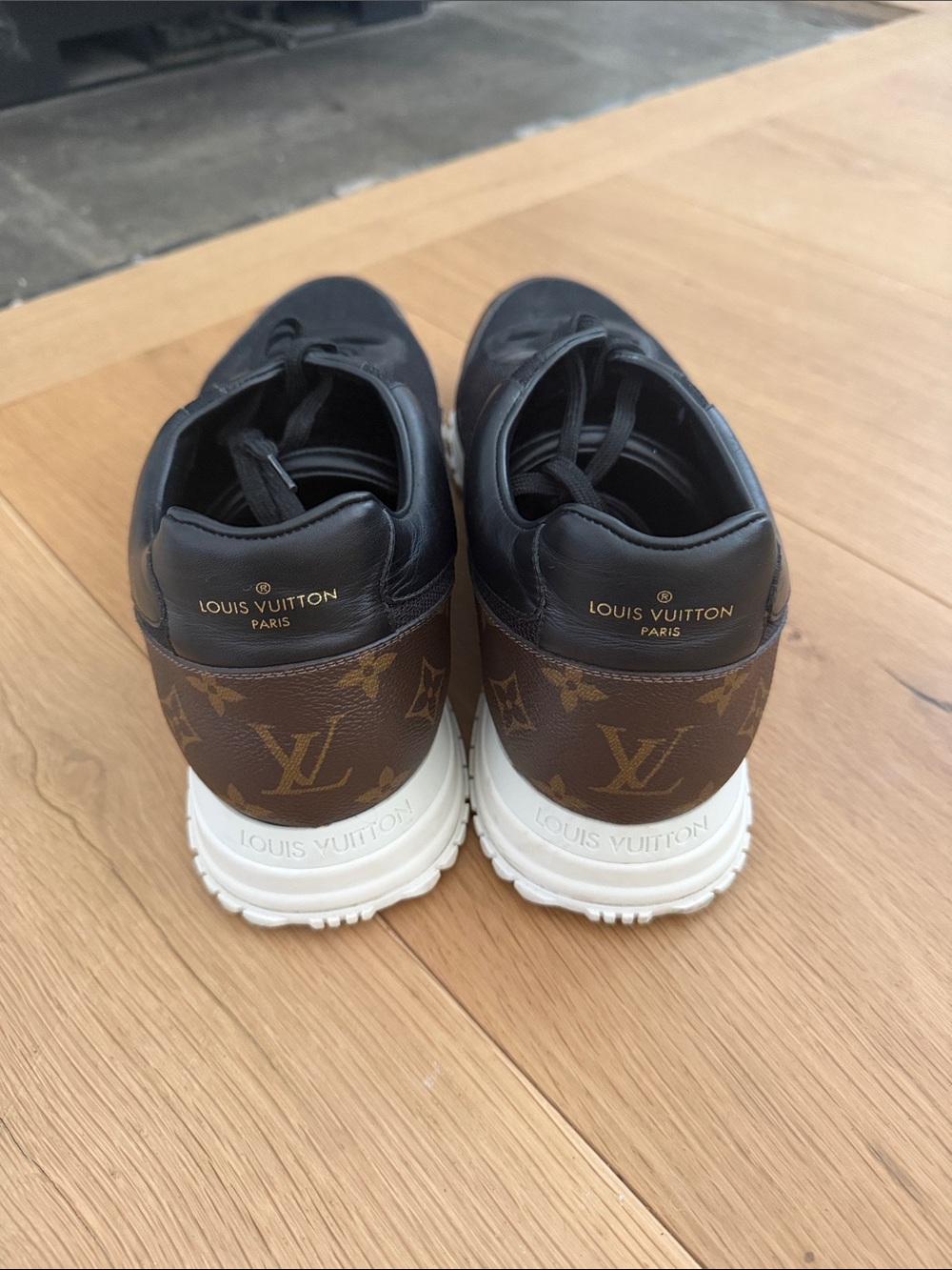 MEN’s Louis Vuitton Black & Brown Monogram Runway Sneakers - Picture 3 of 5